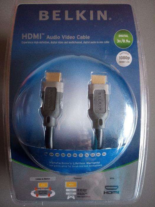 Cabo HDMI Belkin de 0.9m de ALTA QUALIDADE