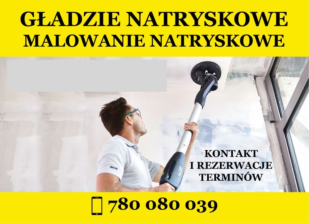 GŁADZIE NATRYSKOWE FLUGGER / Szpachlowanie Maszynowo/ Malowanie