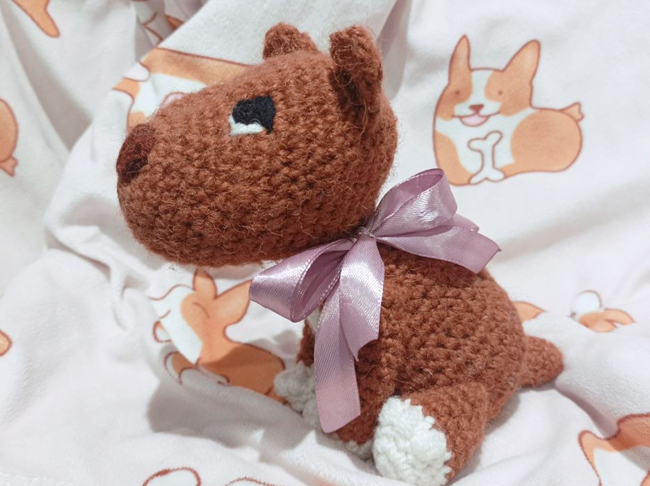 Пітбуль коричневий в'язаний