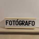 Antigo painel luminoso publicitário "fotógrafo" - vintage