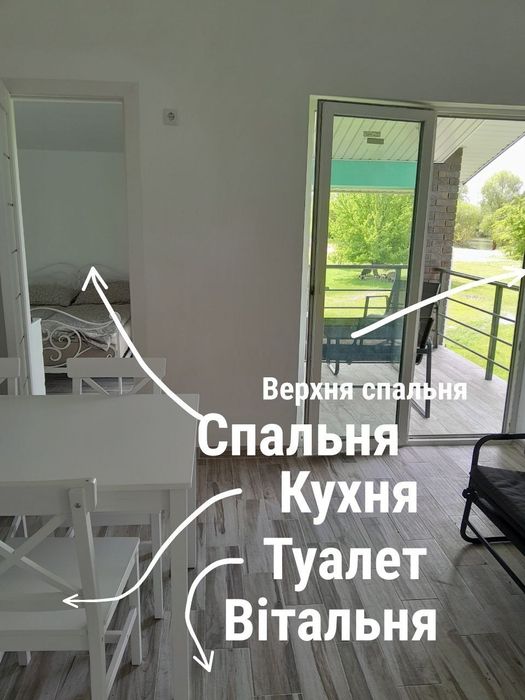 4-місні апартаменти з кухнею в 50м від Десни + лазня на дровах