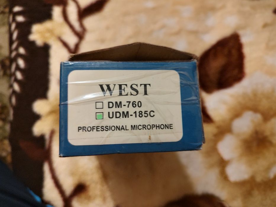 Инструментальный аудио кабель(шнур), динамический микрофон West