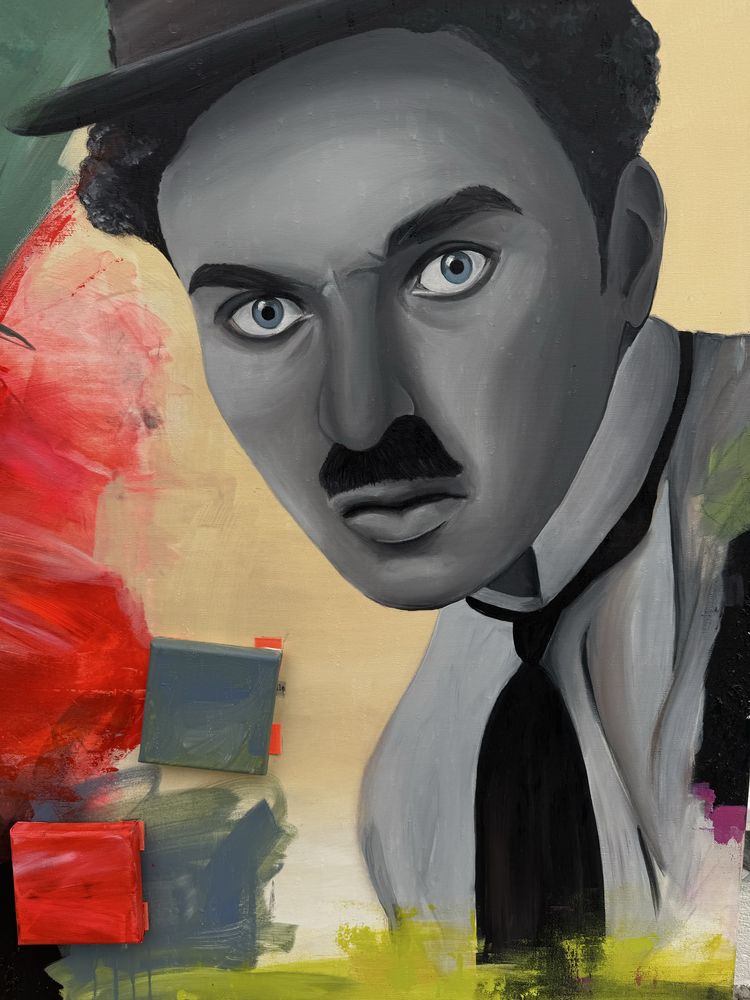 Pintura Charlot - Charlie Chaplin