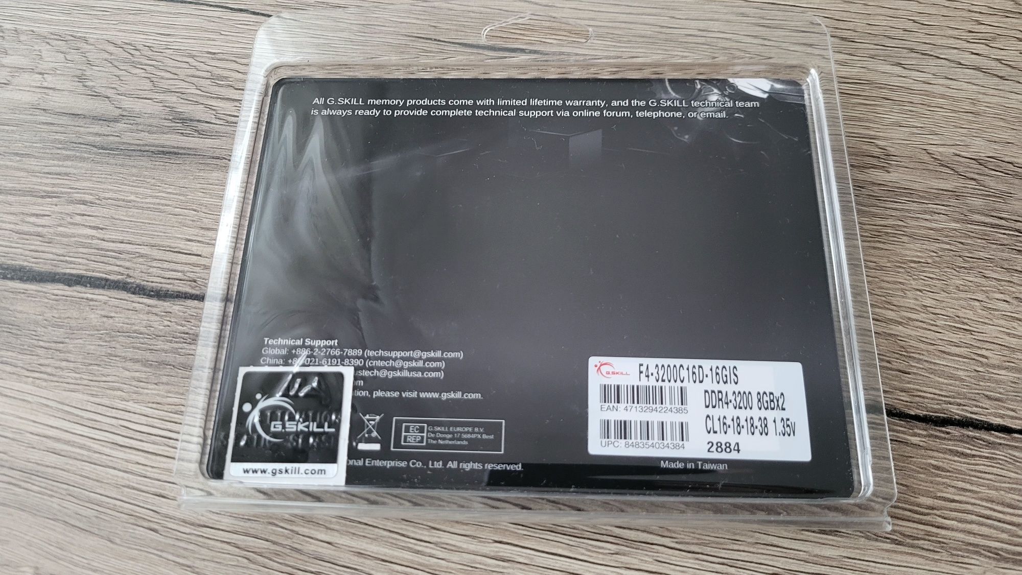 Pamięć RAM DDR4 G.SKILL AEGIS 2x8GB (16GB) 3200mhz CL16 Dual Channel