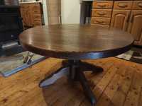 Solidny stół dębowy 100% drewno GRUBY BLAT