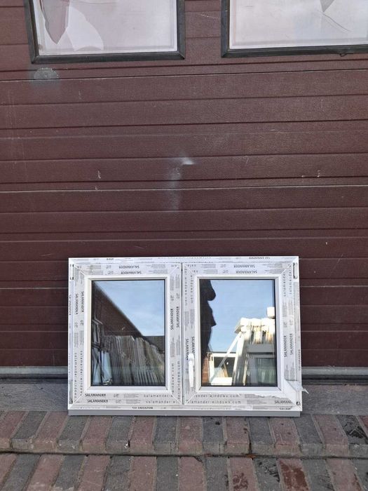 Nowe okno 112x72 małe okna poziome dwuskrzydłowe DOWÓZ CAŁY KRAJ