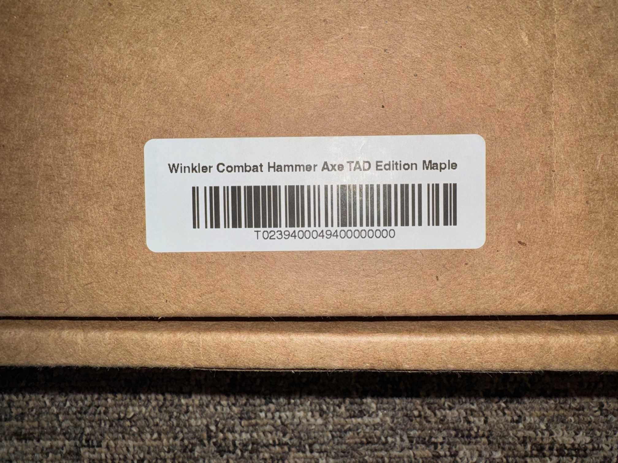 Winkler Knives TAD Edition Combat Axe Hammer Maple Wood