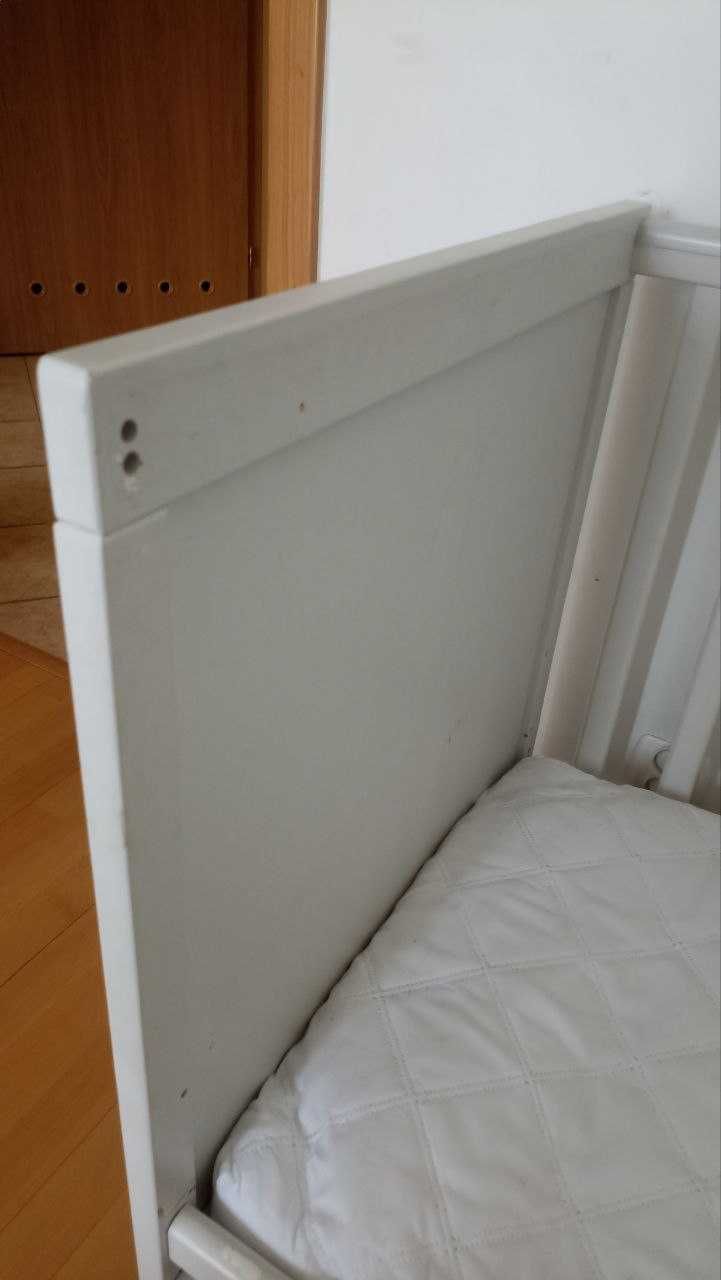 Łóżeczko Ikea Sundvik z materacem Nikola