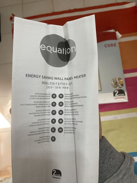 Placa aquecedora de casa de banho