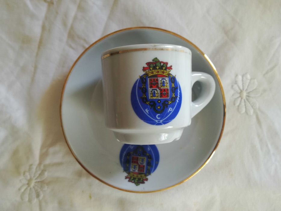 Chávena de café com pires do FCP Futebol Clube do Porto
