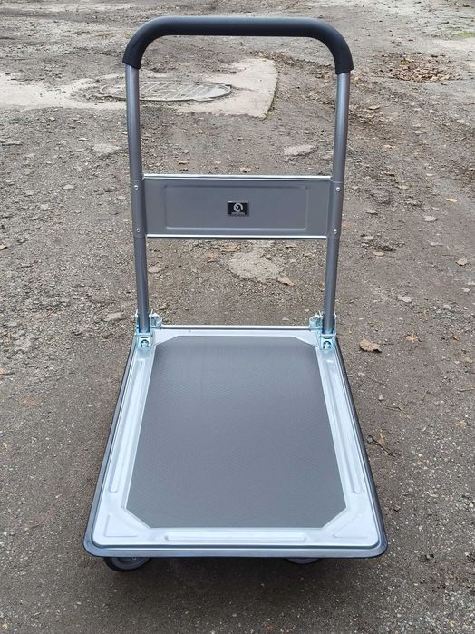 Компактные металлические тележки с платформой