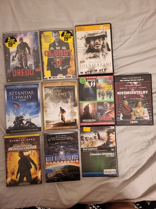 Filmy  płyty DvD w folii i nowe 2 zdjęcia 22 filmy