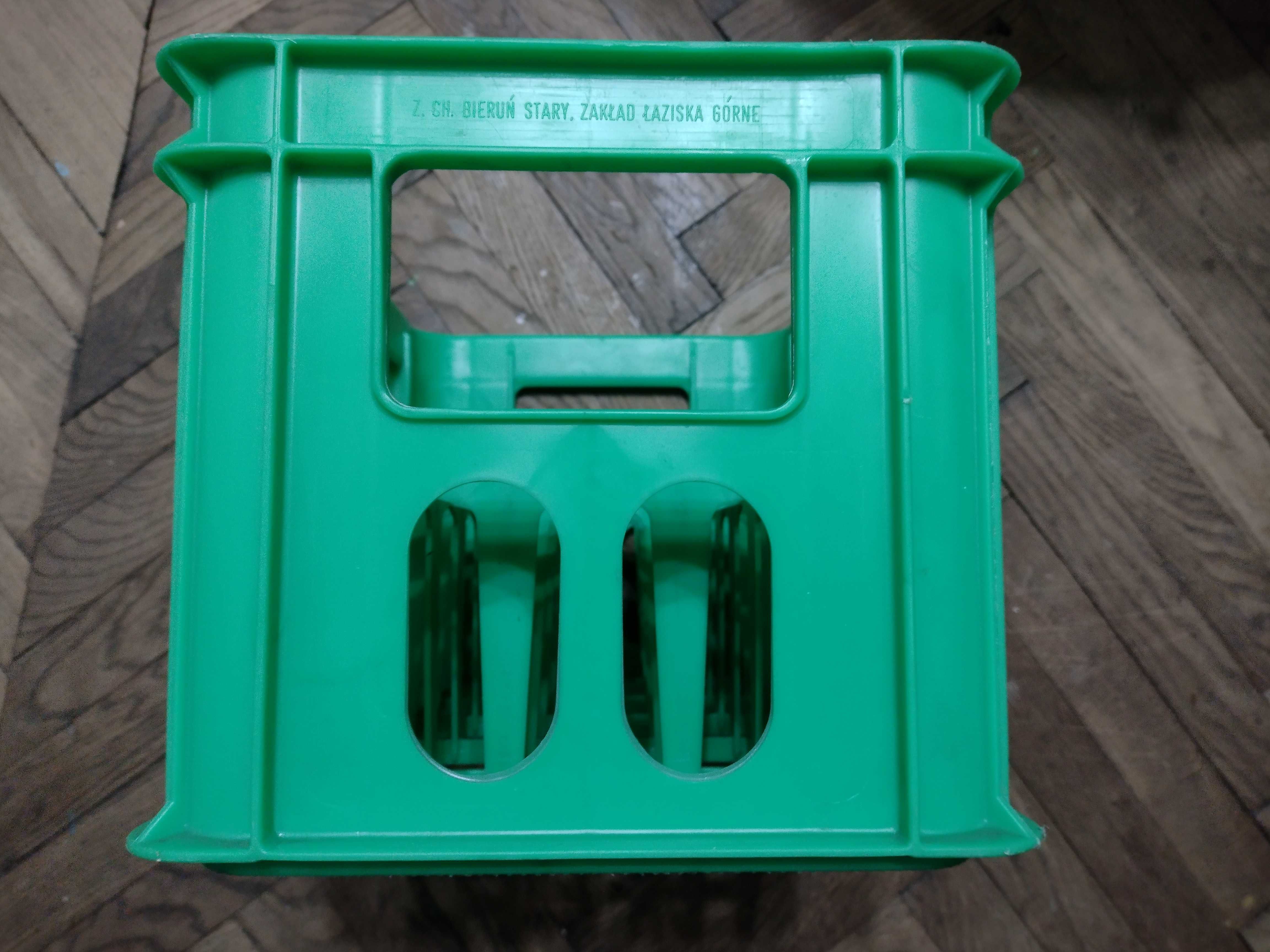 Skrzynka plastikowa na 24 butelki do piwa, oranżady 1990 rok