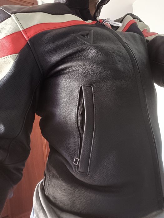 Casaco motard Mulher em pele Dainese