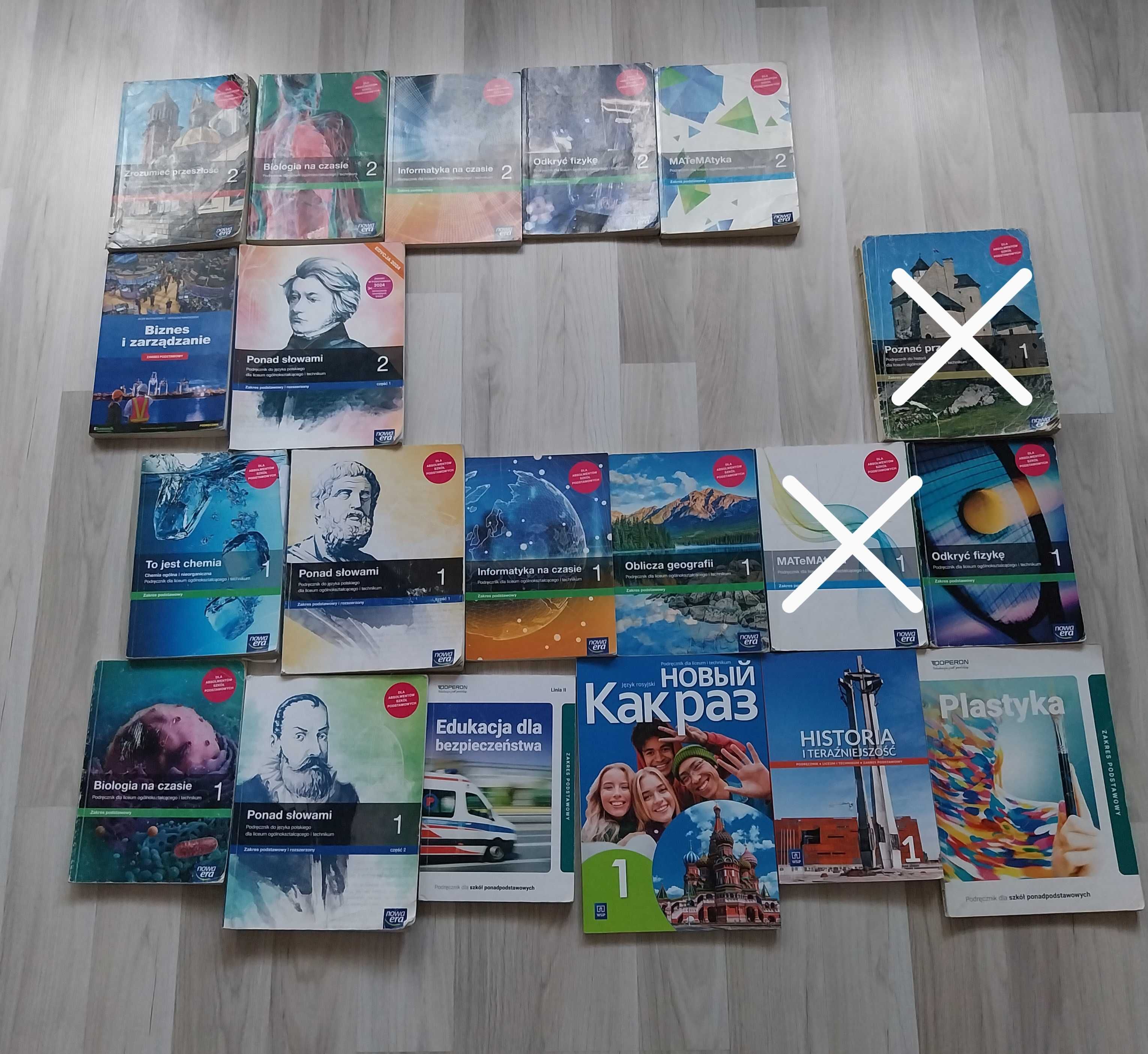Podręczniki do 1 i 2 klasy LO oraz technikum