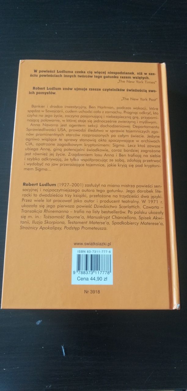 Protokół Sigmy. Robert Ludlum