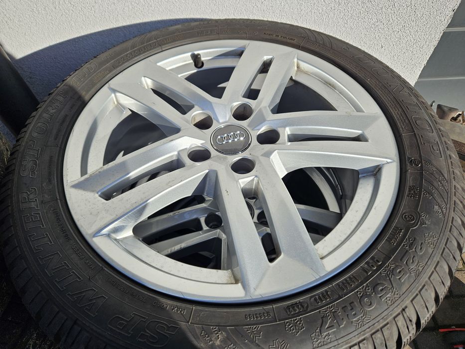 Koła OEM Audi A4 z oponami DUNLOP  SP Winter sport  225/50/17  7-8 mm