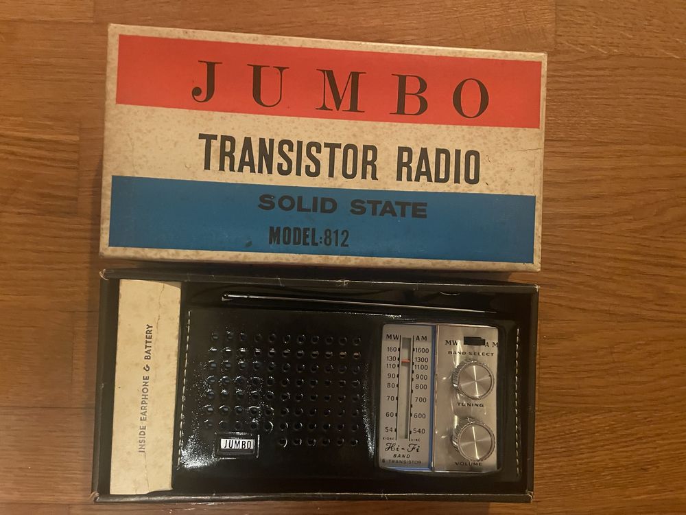 1968 Vintage Rádio Jumbo Hifi Deluxe 8 Transitor CR7A