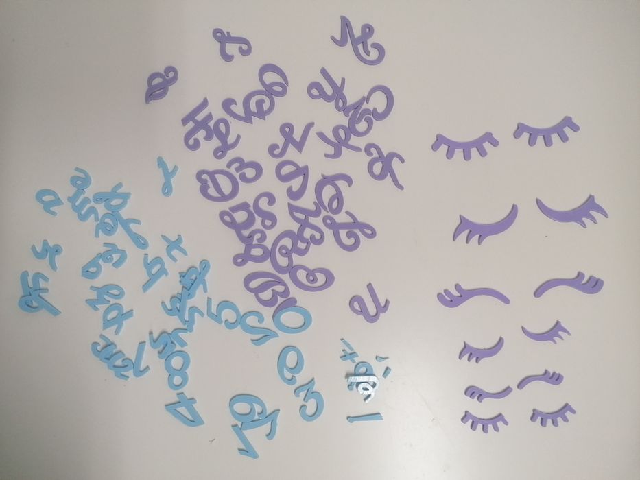 Conjunto de marcação de letras para cake design