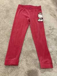 Welurowe spodnie dresowe H&M hello kitty