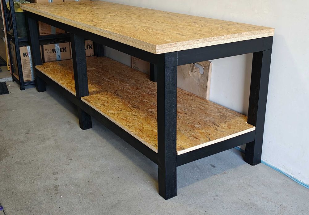 Solidny stół warsztatowy 250x85– mocny, stabilny , idealny do garażu