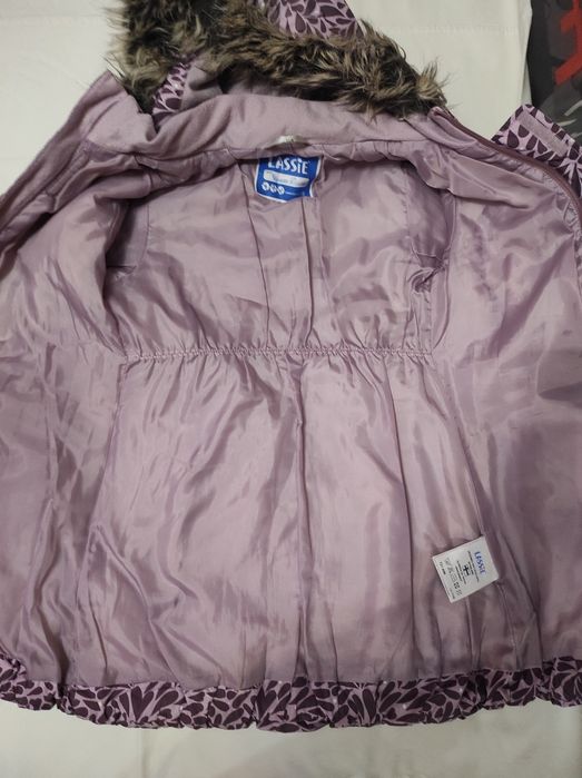 Зимове пальто Lassie by Reima 110 розмір, термопальто, бузкове Леси