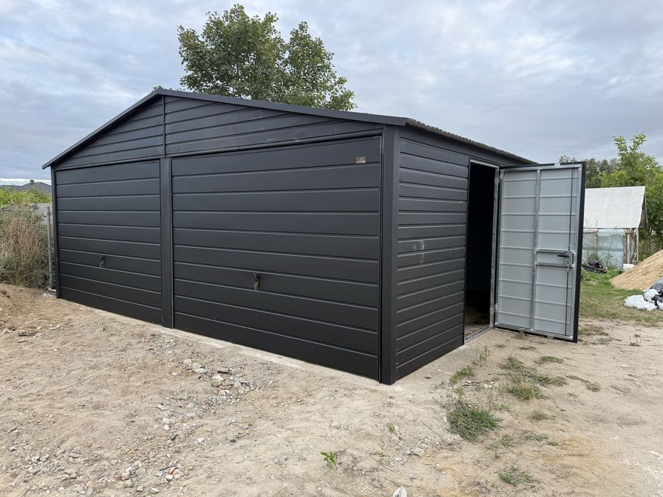 Garaż blaszany 6x6 6x5,8 profil zamkniety ocynkowany