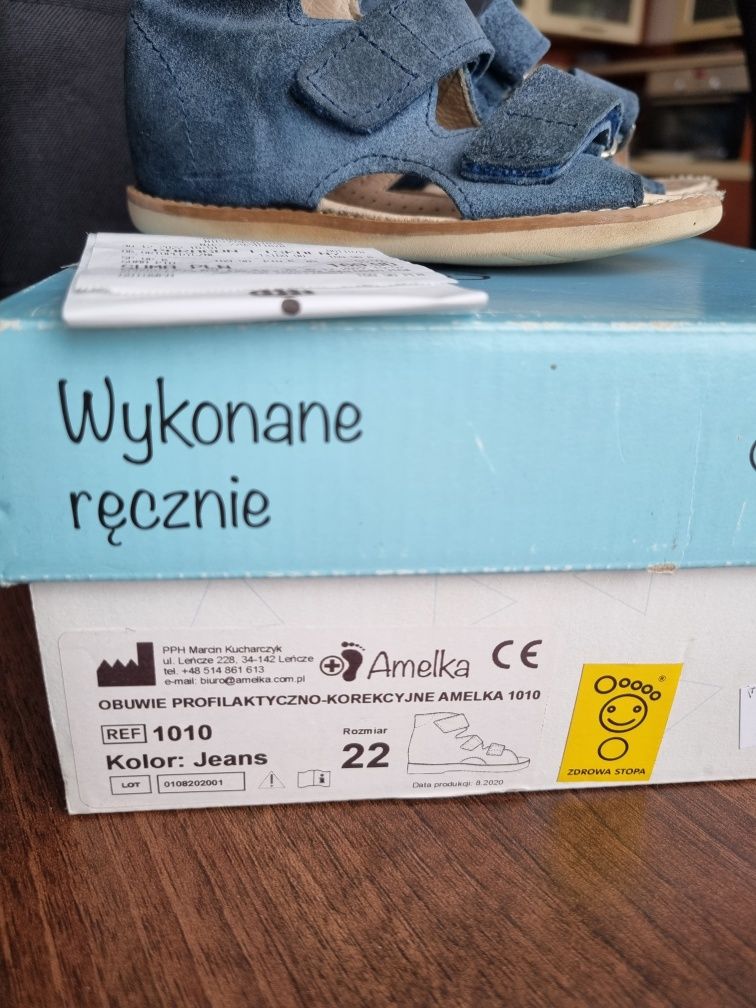 Buty ortopedyczne, profilaktyczne, Amelka,R.22