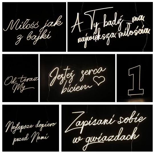 Neony! Napisy ledowe! Ślub, wesele, studniowka, chrzest święty