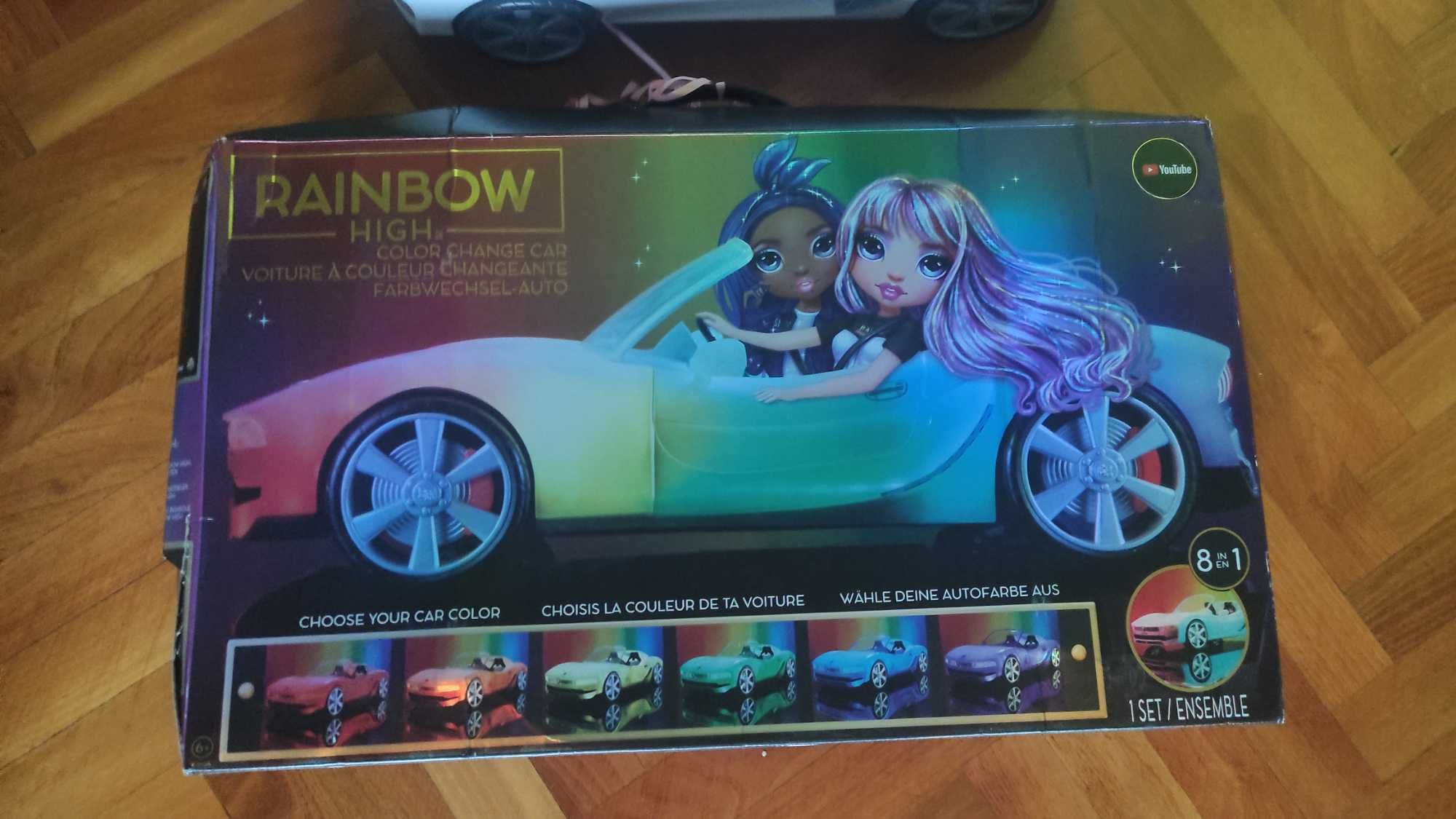 RAINBOW HIGH auto że zmiana koloru led dla lalki