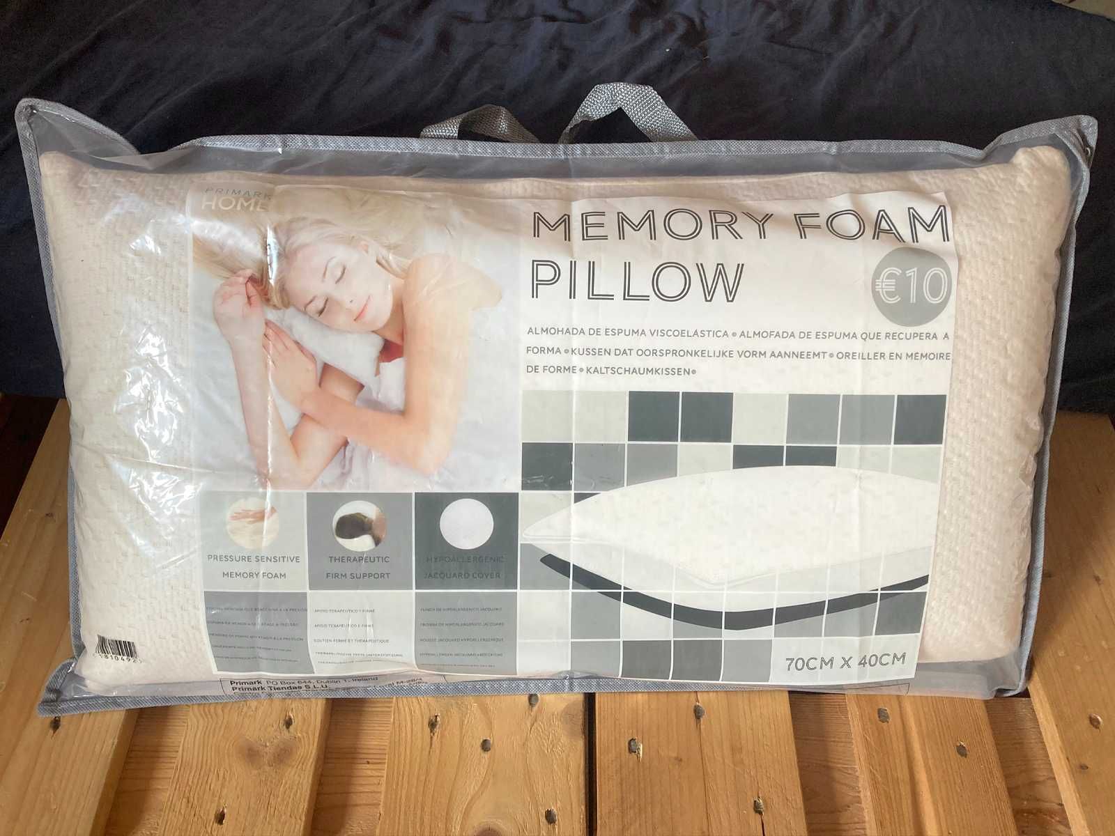 Almofada dormir, cama - Espuma memoria - Memory Foam