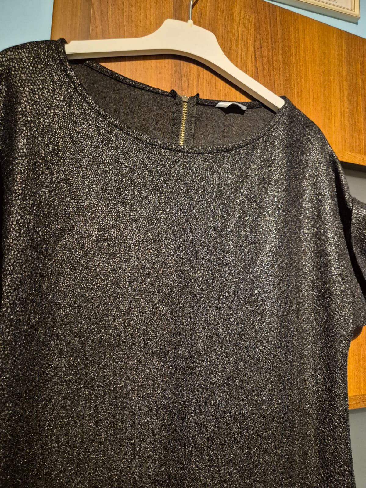Czarna sukienka wieczorowa elegancka Black dress tanio cheap  pepco