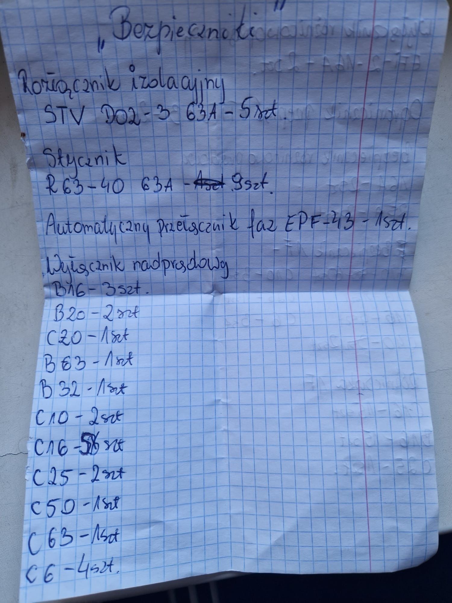 Różnicówki bezpieczniki eti