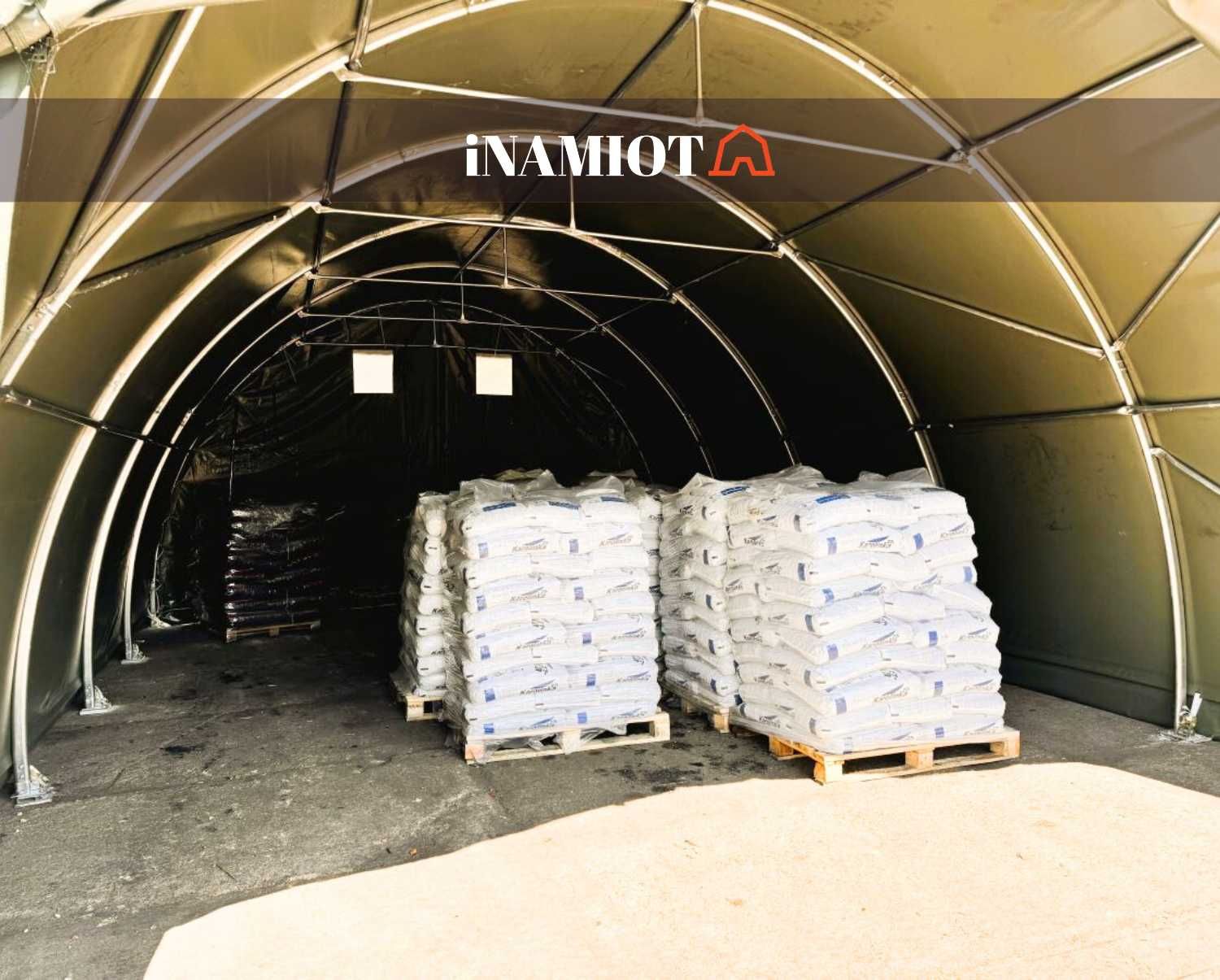 Hala namiotowa łukowa 6x9 plandeka 900g konstrukcja stalowa ocynk