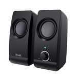 uszkodzony zestaw głośników 2.0 trust remo speaker set 8 w czarny
