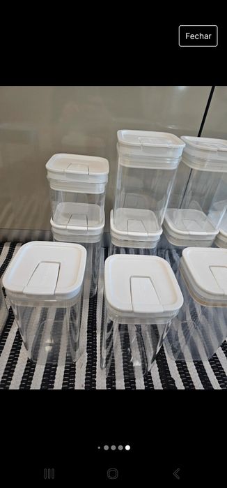 Caixas armazenamento Tescoma Airstop