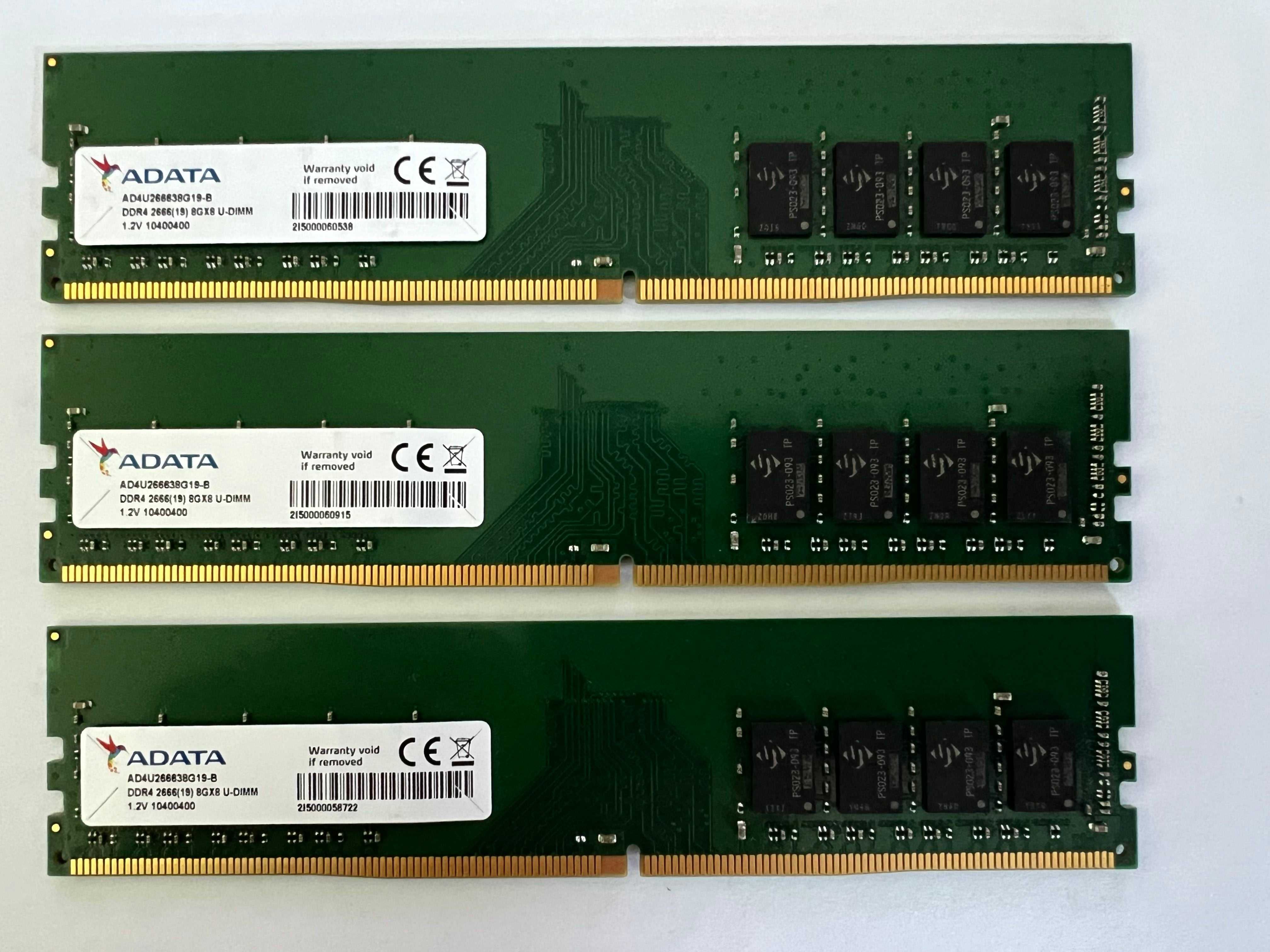 Оперативна пам'ять Kingston, ADATA DDR4 4GB/8GB/2400/2666MHz