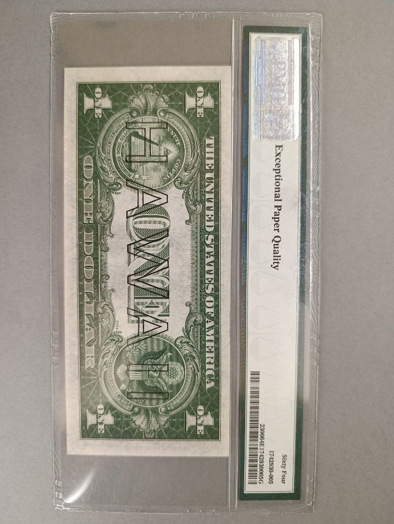 1 Dolar 1935 r Hawaii PMG 64 EPQ bardzo wysoka NOTA OKAZJA