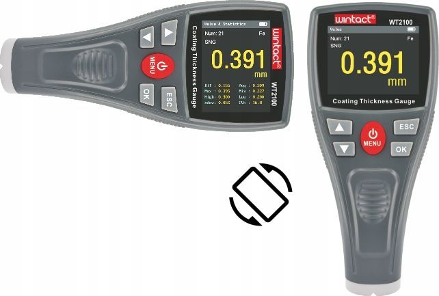 Miernik Grubości Tester Powłoki Aluminium Mikrony
