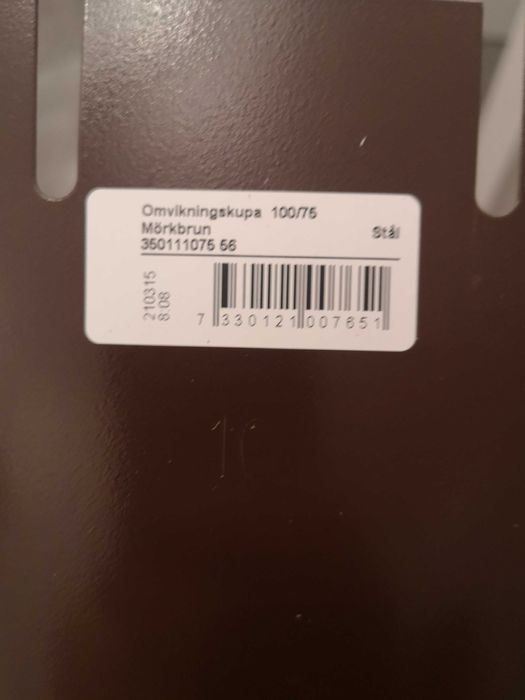 Lej spustowy, wylot, rynna stalowa 100/75 BR SIBA