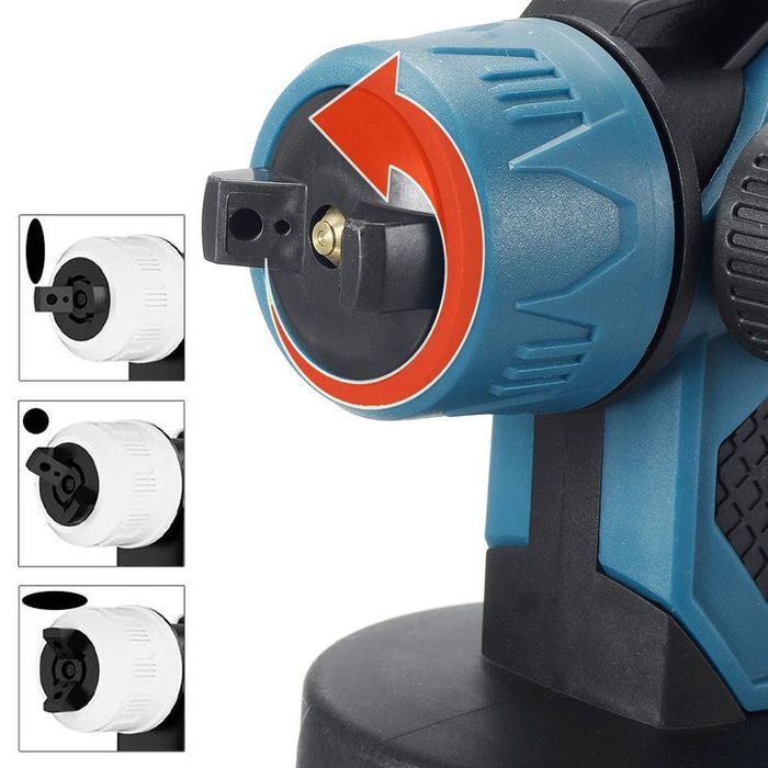 Фарбопульт акумуляторний 24В, 800мл + 2 акумулятори, JK-SG1