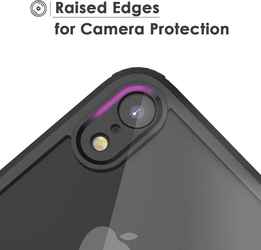 Etui iPhone XR, LOFTER, pełna ochrona, pancerne, 360°, czarne