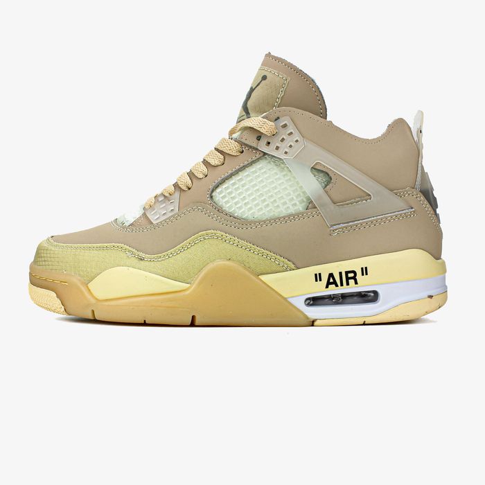 Мужские кроссовки Nike Air Jordan 4 Retro "OFF-WHITE SAIL" Luxe. 41-45