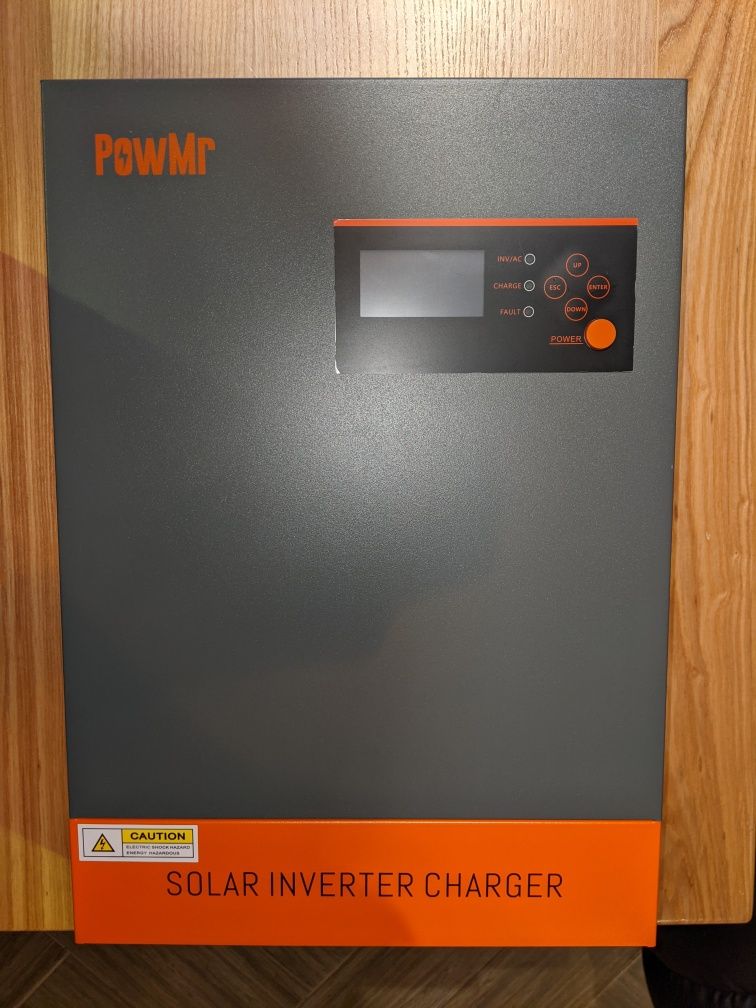 Гибридный солнечный инвертор POWMR 5.5/6.2 кВт, чистый синус, 48 В