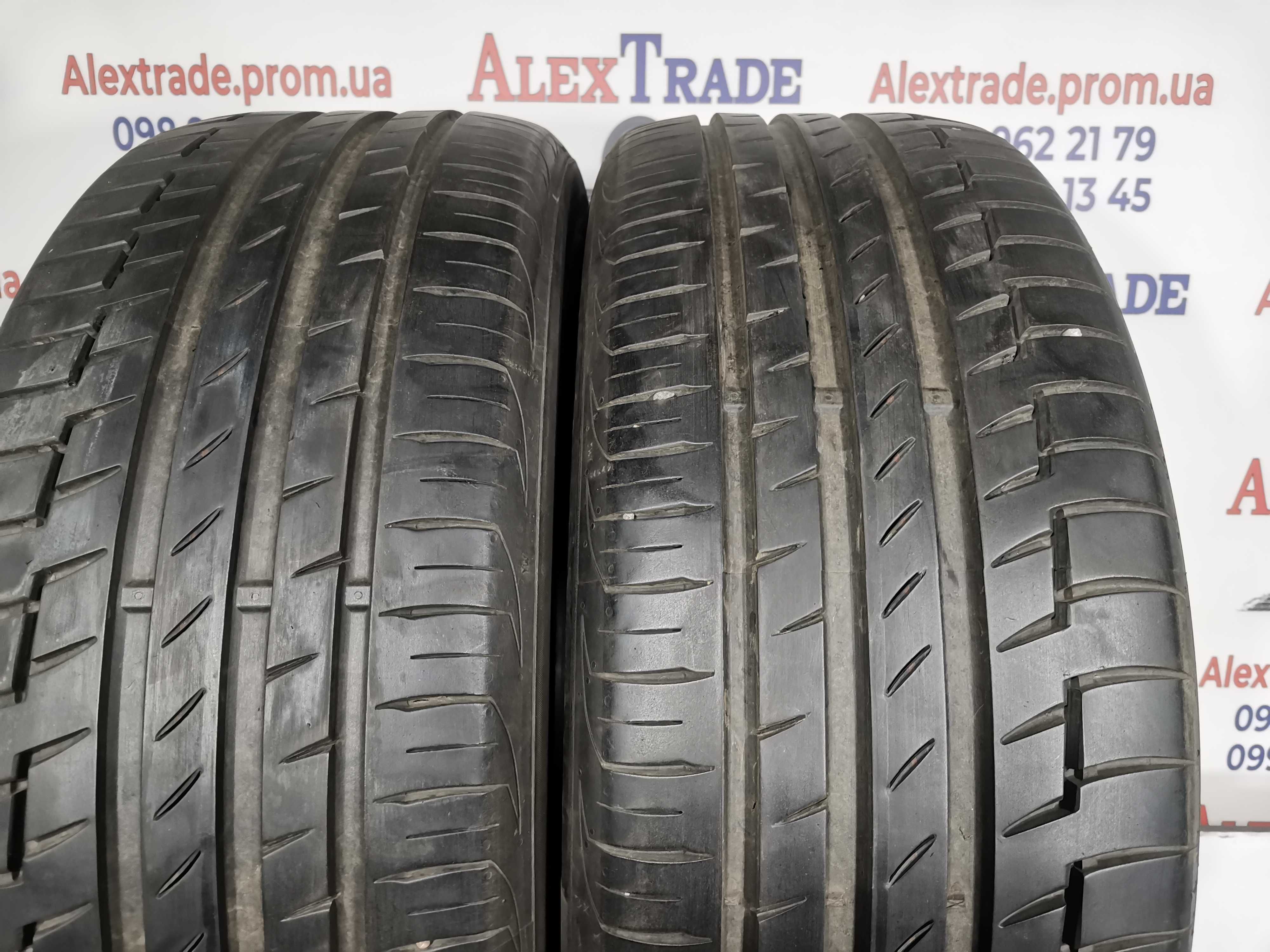 2 шт. 225/50 R18 Continental PremiumContact 6 літні шини б/у, 2021 рік