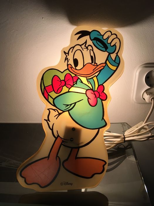 Disney Kaczor Donald lampa kinkiet lata 70
