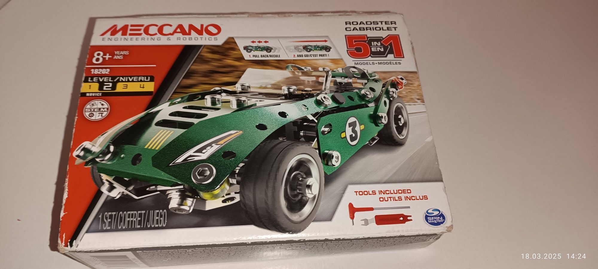 Erector від Meccano, набір для складання автомобіля Roadster Pull Back