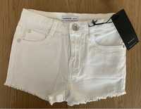 Spodenki jeans białe Reserved rozmiar 122 cm