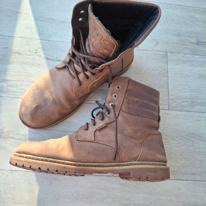 Шкіряні чоловічі ботінки, чоботи, берці 46 р 31 см.