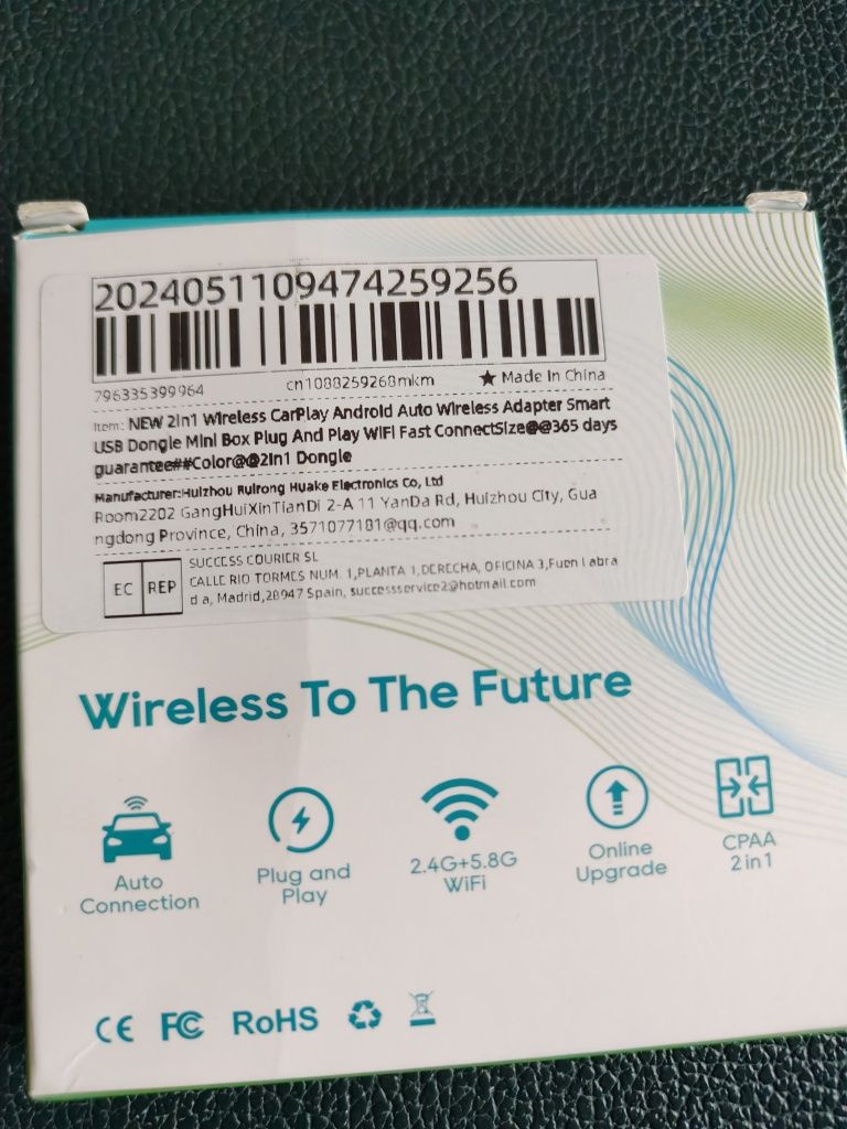 Adapter USB bezprzewodowy * Android Auto * CarPlay * wireless * 5Ghz *